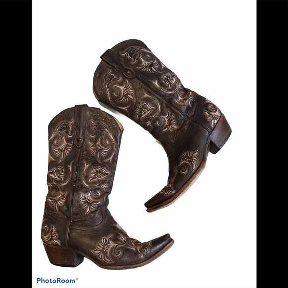 Corral Shoes - Corral Full Stitch Snip Toe Cowgirl Boots